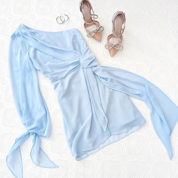 Ezlynn Clear Rhinestone Embellished Bow Pointed Toe Pumps- Rose Gold - Picture 6 of 8